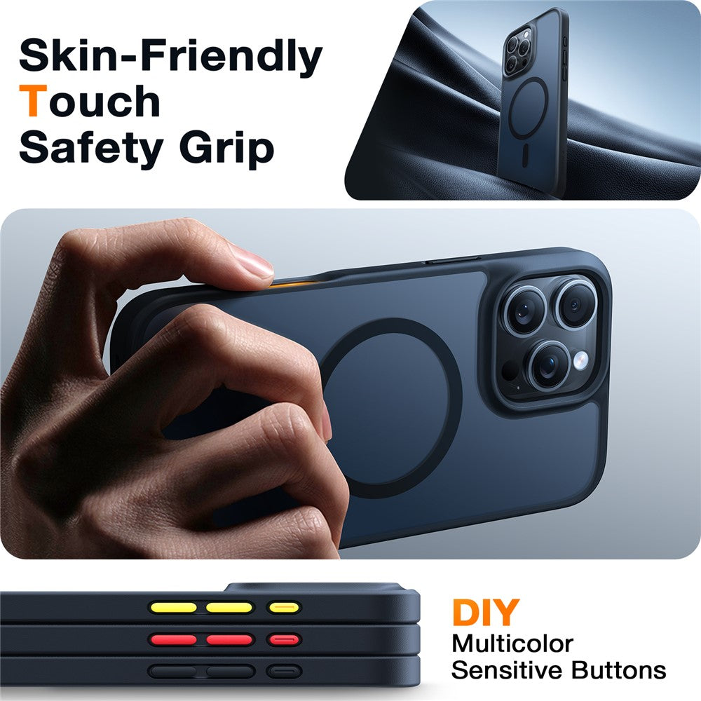 capa torras iphone 16 pro max magnética com acabamento skin touch