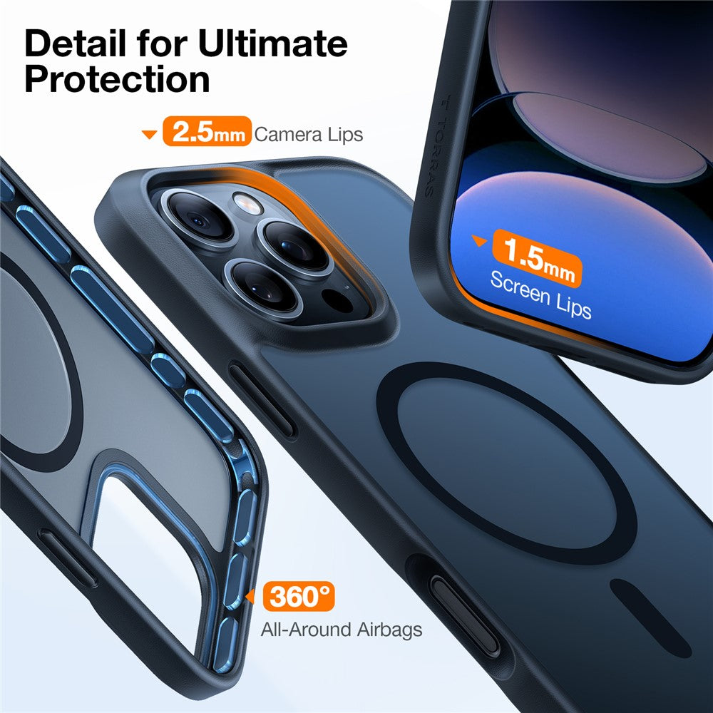 Torras Skin Touch Magnetic Case for iPhone 16 Pro Max