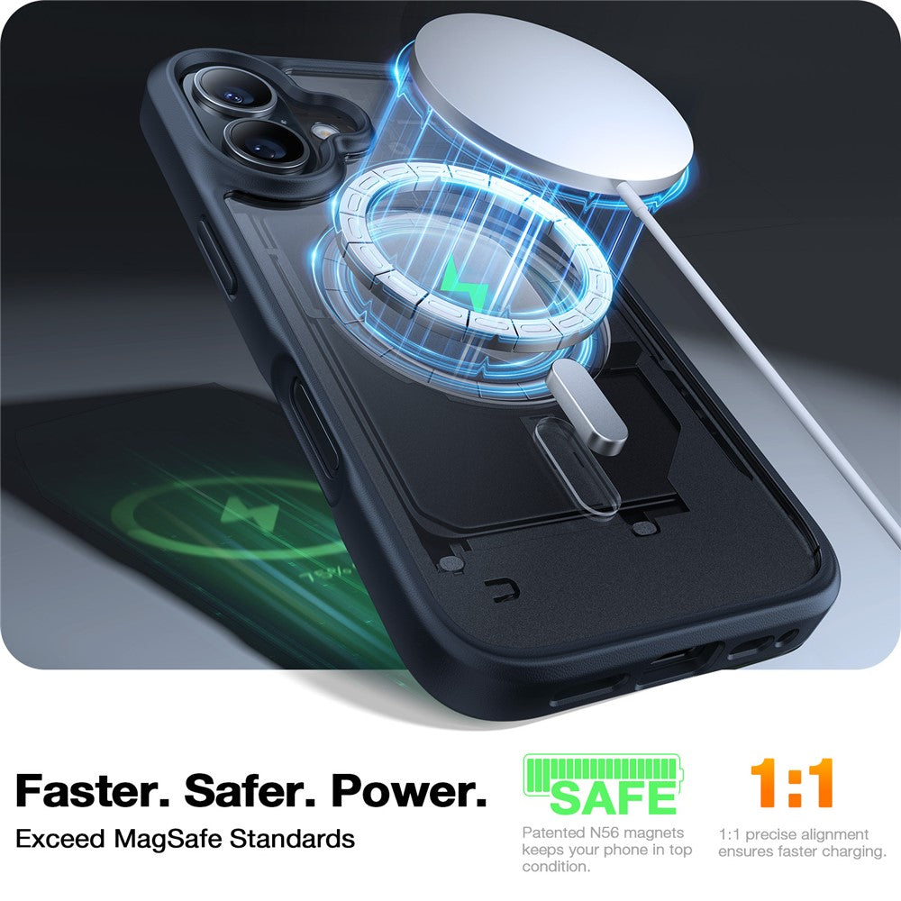 capa torras magsafe skin touch matte em pc e tpu para iphone 16