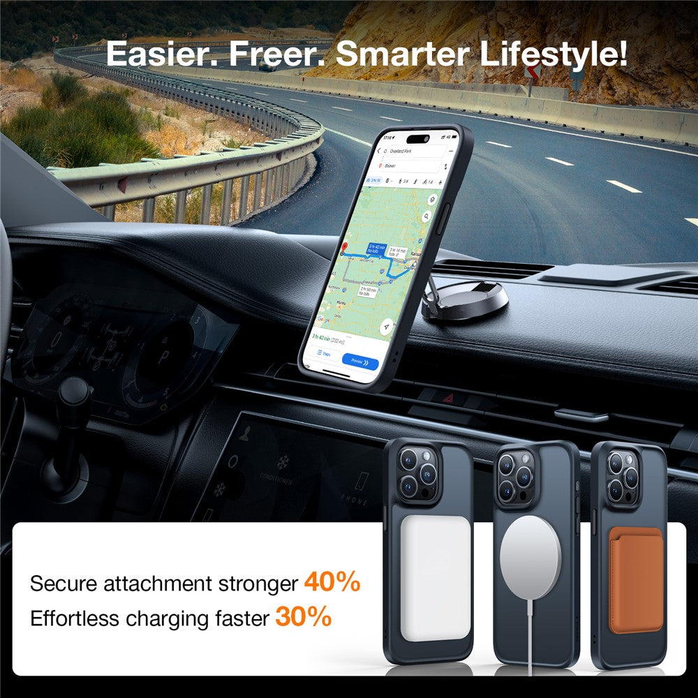 Torras Skin Touch Magnetic Case for iPhone 15 Pro Max