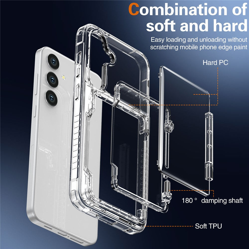 Clear StandCard Case for Samsung S25