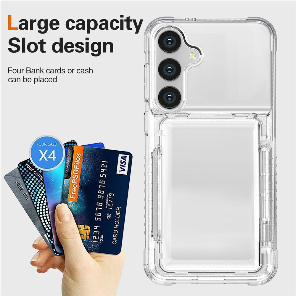 Clear StandCard Case for Samsung S25