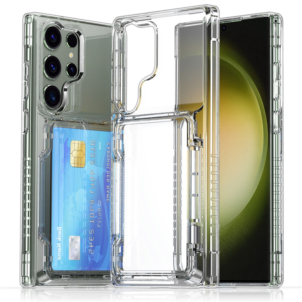 Clear StandCard Case for Samsung S25 Ultra