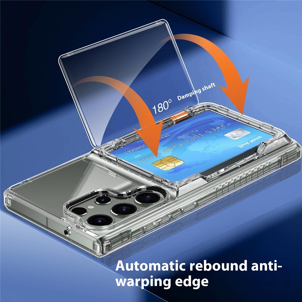 Clear StandCard Case for Samsung S25 Ultra
