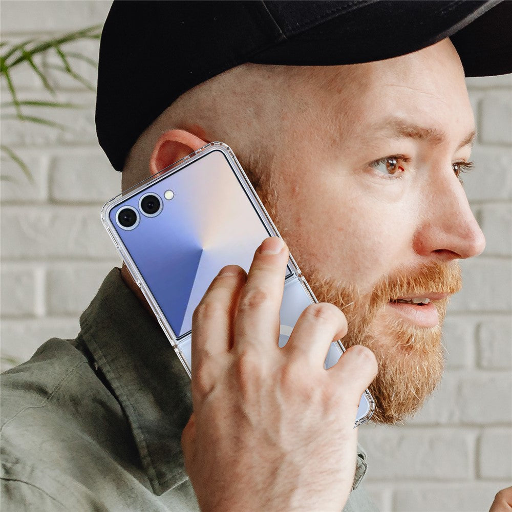 capa protetora magsafe transparente samsung z flip7