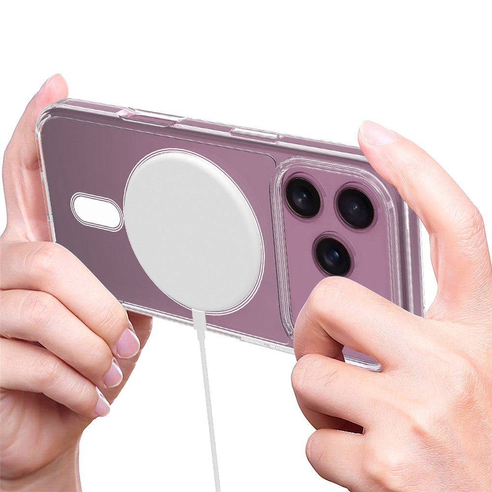 Capa CrystalMag Transparente p/ iPhone 17 Pro - Capas de Telemóvel.