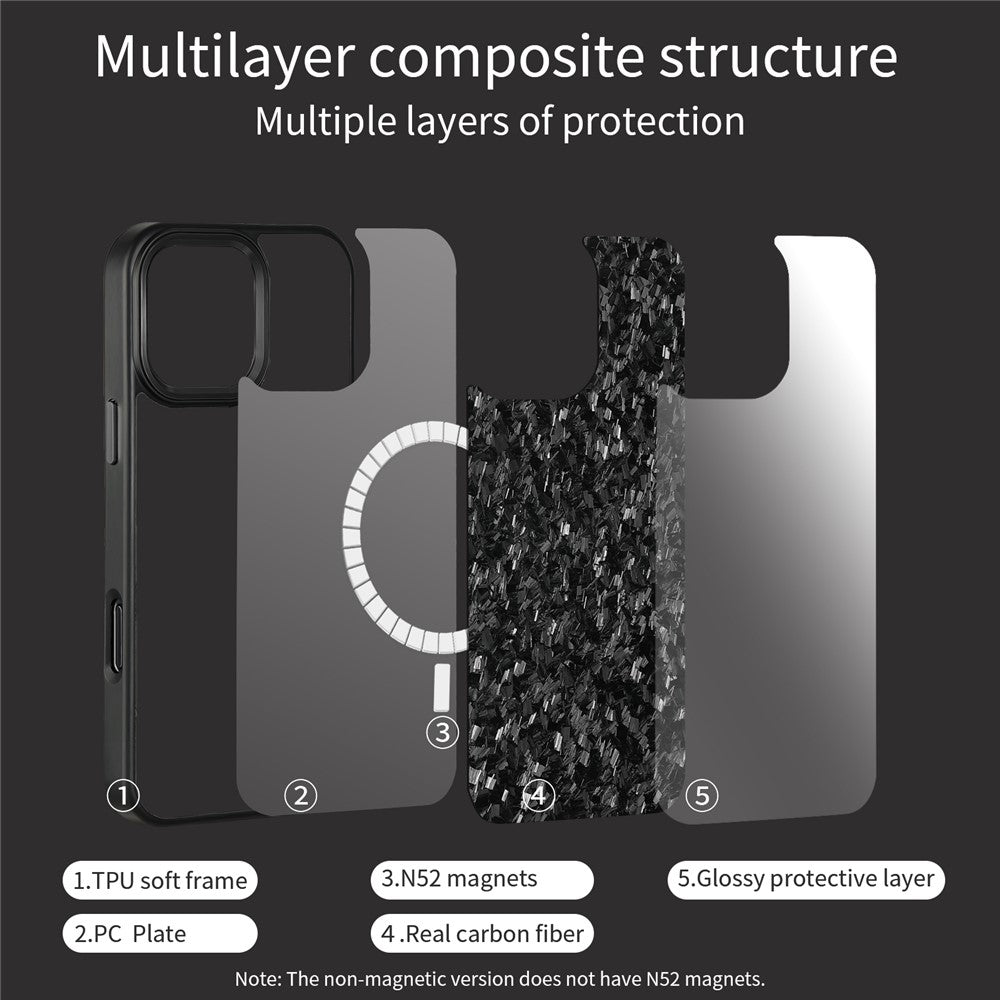 Forged Aramid Fiber Magnetic Case for iPhone 16 Pro Max