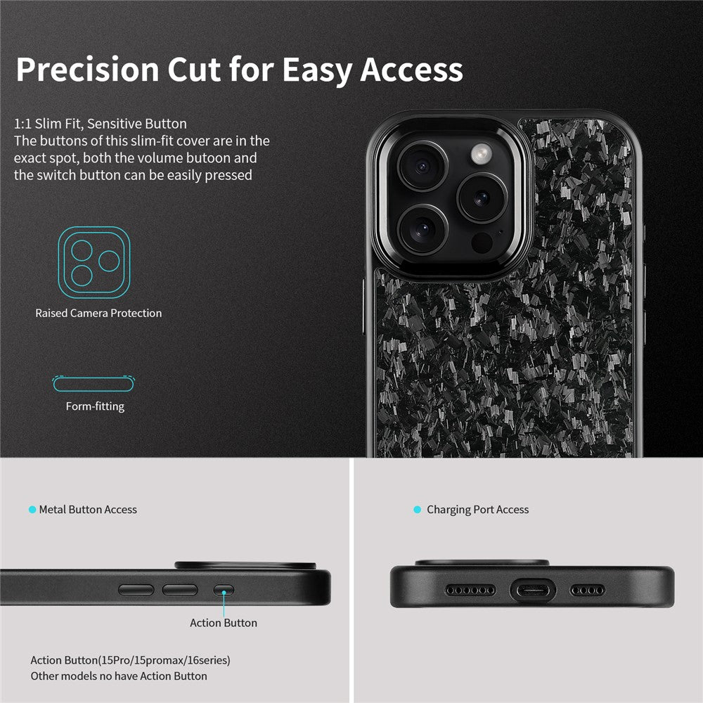 Forged Aramid Fiber Magnetic Case for iPhone 16 Pro Max