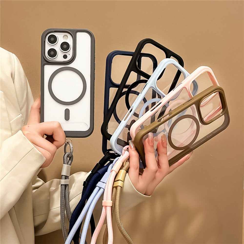 Magnetic Case with Strap for iPhone 16 Pro Max