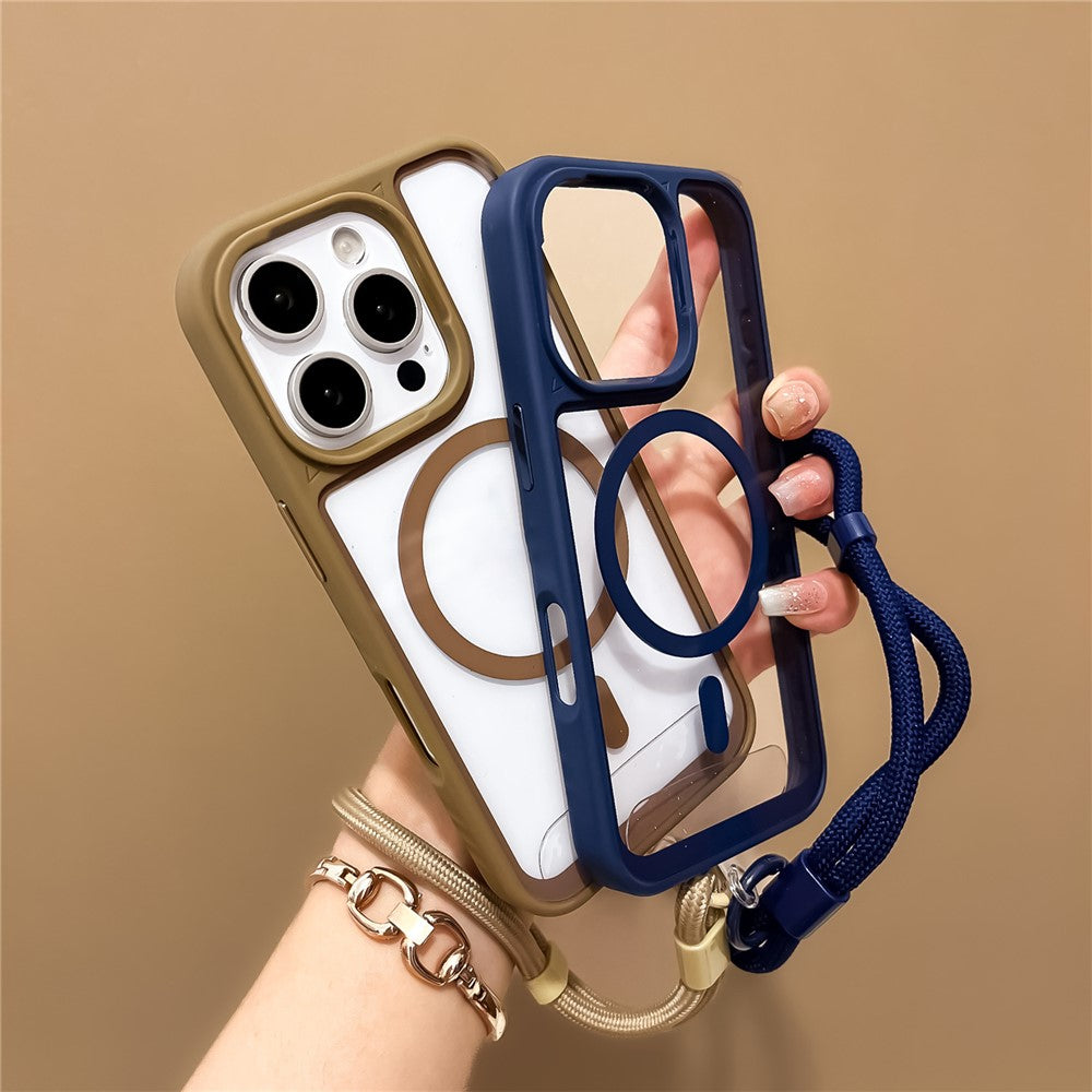 Magnetic Case with Strap for iPhone 16 Pro Max