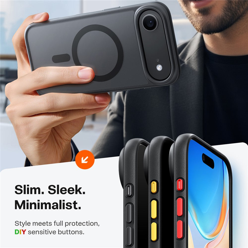 capa protetora torras matte em pc e tpu para iphone 17 air