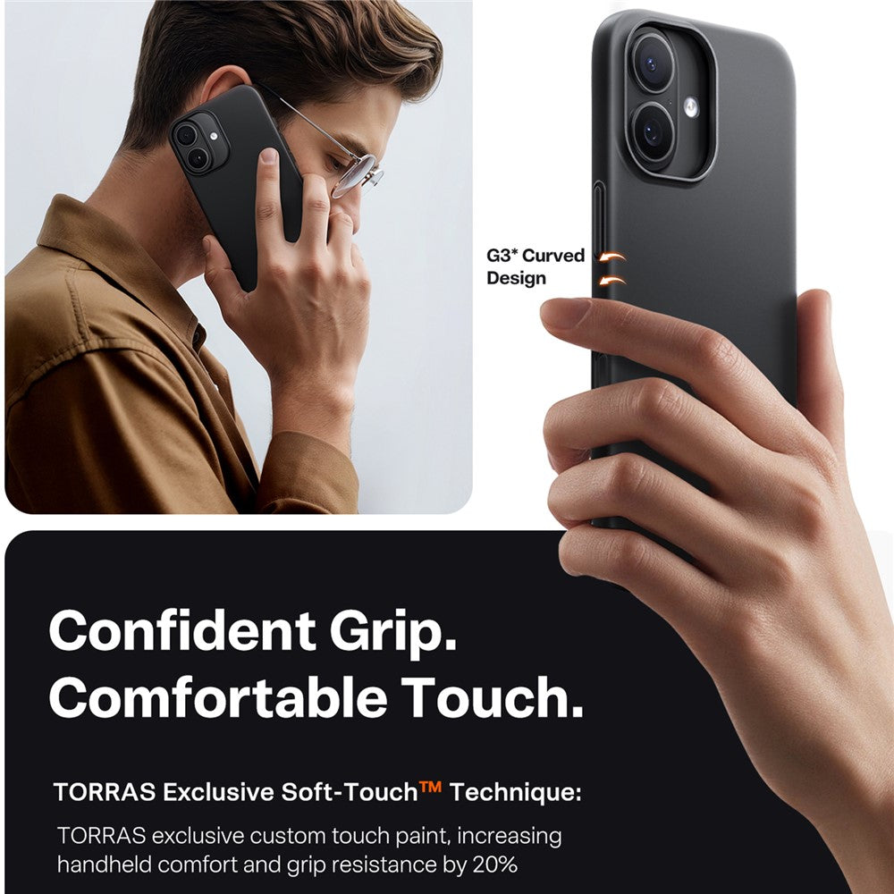 capa magnética torras hard pc durável para iphone 17