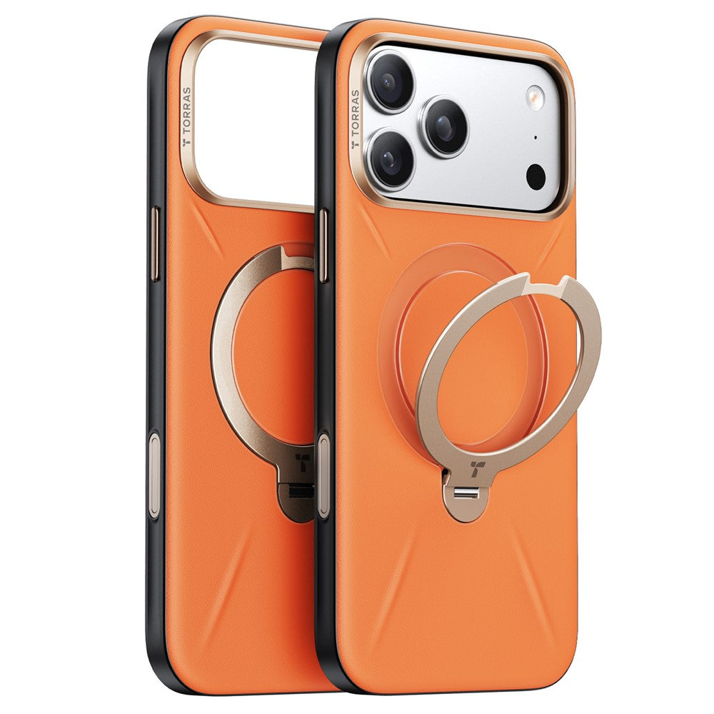 Torras Ostand Premium Leather Case for iPhone 17 Pro Max