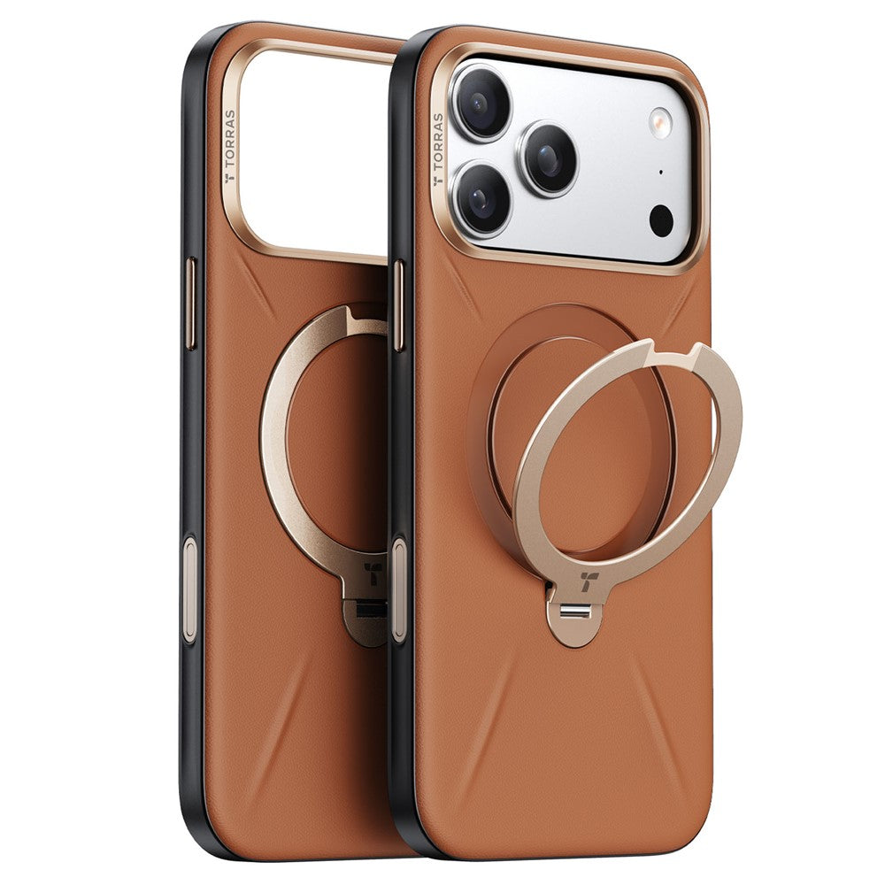 Torras Ostand Premium Leather Case for iPhone 17 Pro Max