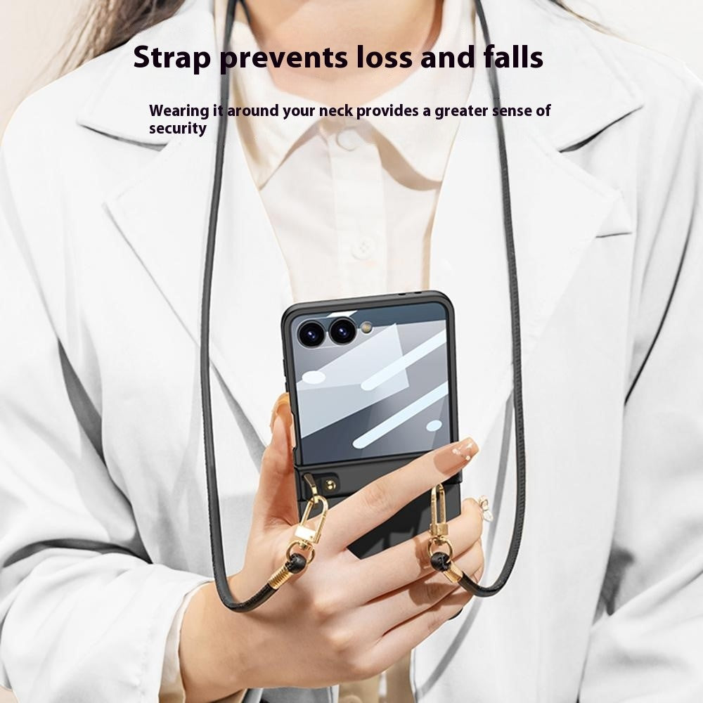 capa protetora com alça removível samsung z flip7