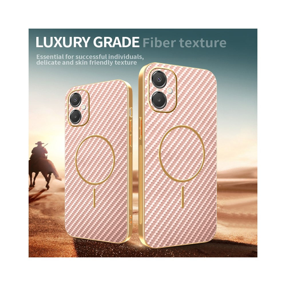 capa elegante samsung a06 5g fibra de carbono