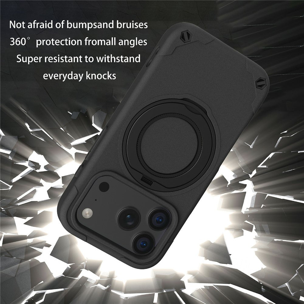 capa premium mcg style preta anti-choque para iphone 17 pro
