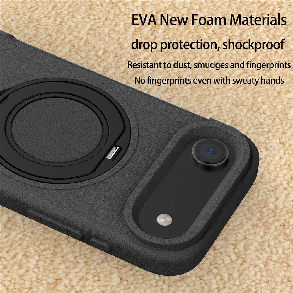 capa iphone air magnética com suporte de alumínio integrado