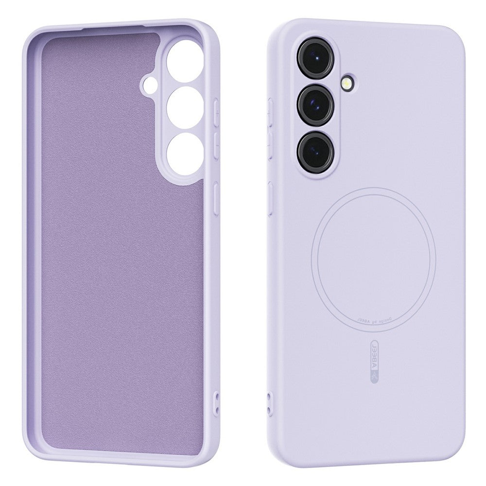 capa roxa silicone líquido skin touch samsung s24+