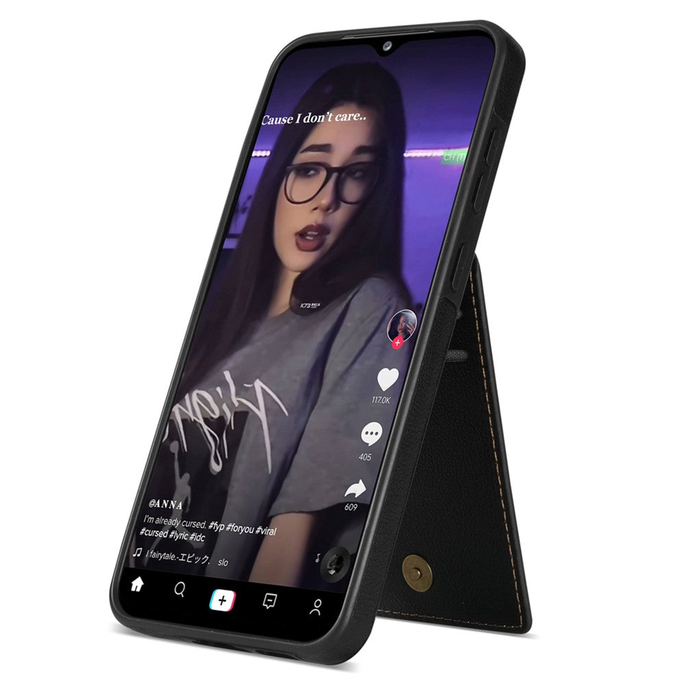 capa em pele pu samsung a13 4g 5g kickstand