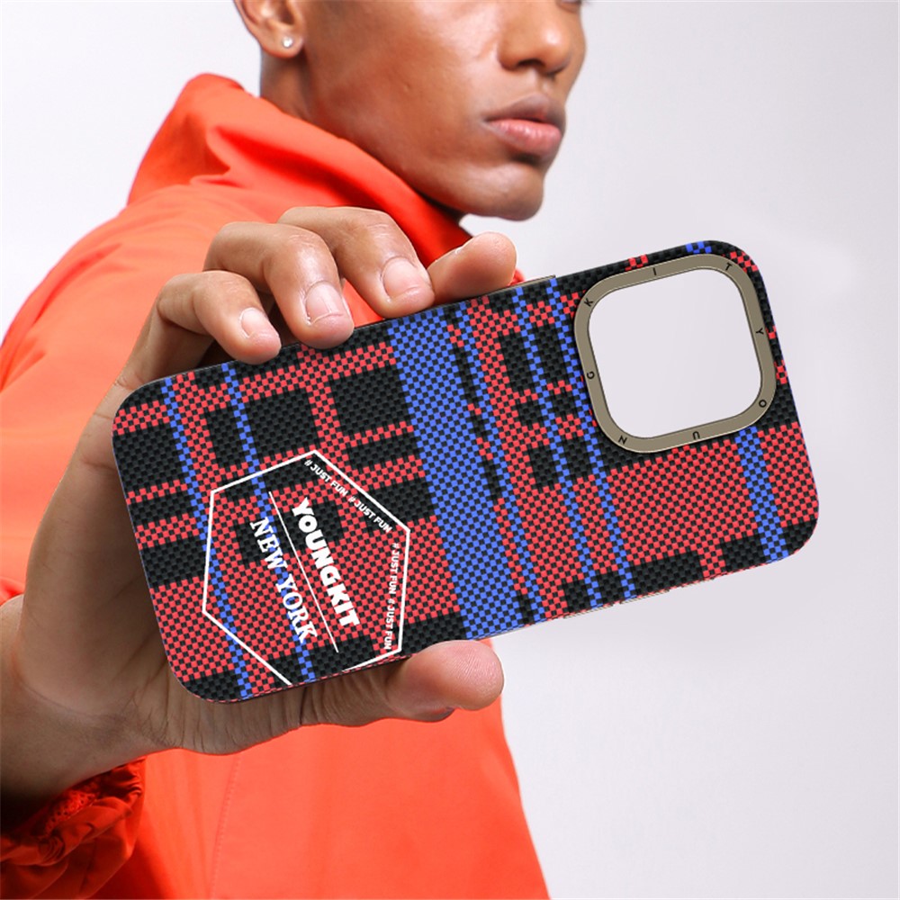 Capa Youngkit Aramid Fiber 600D para iPhone 15 Pro Max