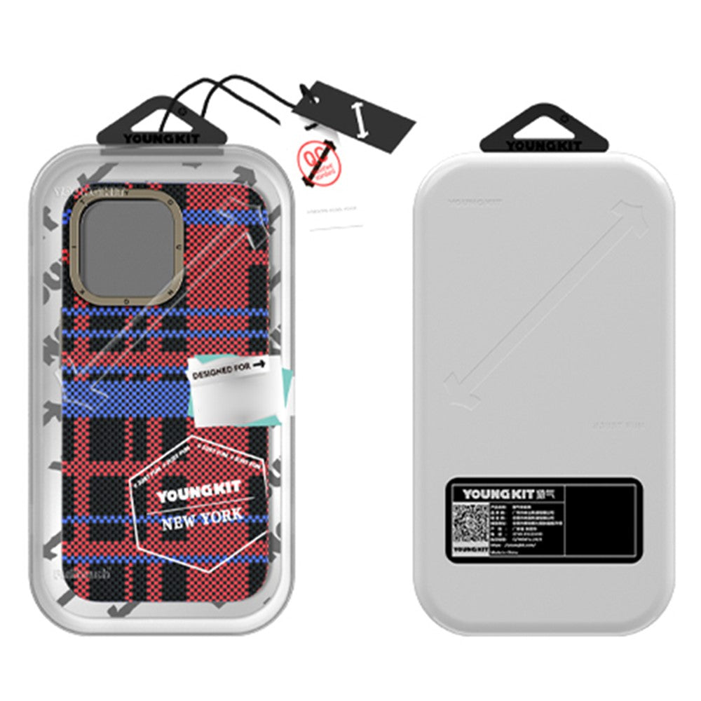 Capa Youngkit Aramid Fiber 600D para iPhone 15 Pro Max
