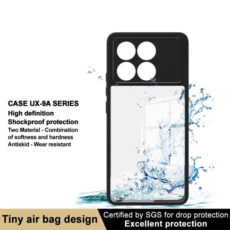 iMak UX‑9A Transparent Case for Xiaomi Poco X6 Pro 5G