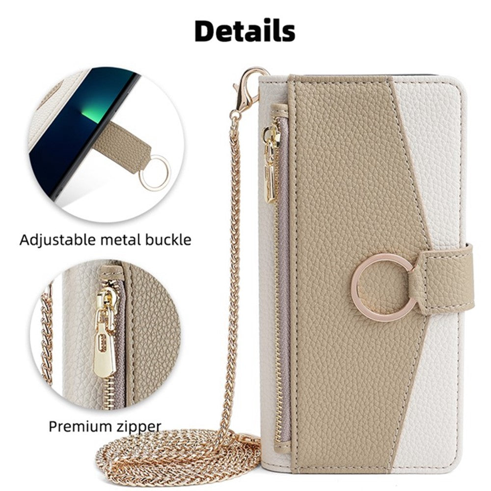 Wallet Case with Strap and Mirror for Samsung A13 5G