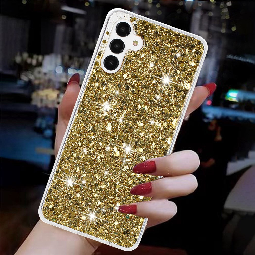 capa fina elegante glitter samsung a04s
