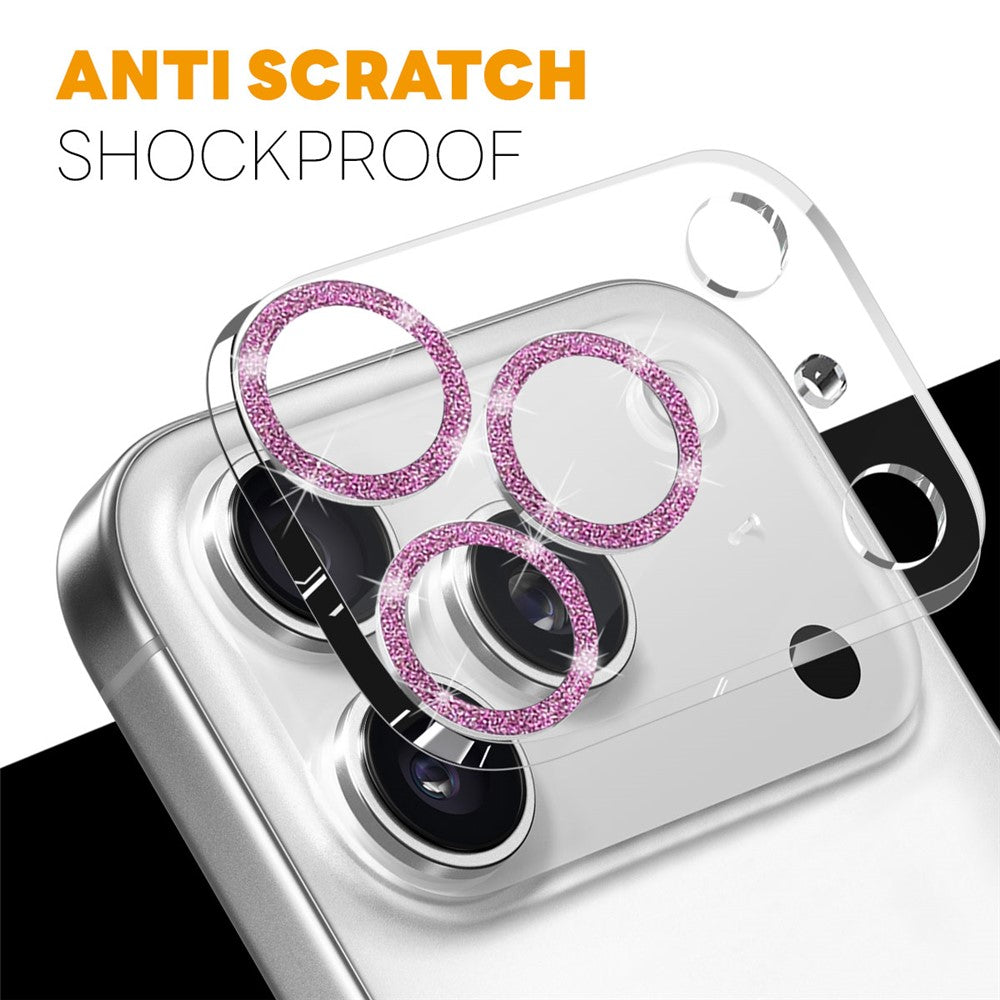 protetor decorativo glitter premium iphone 17 pro