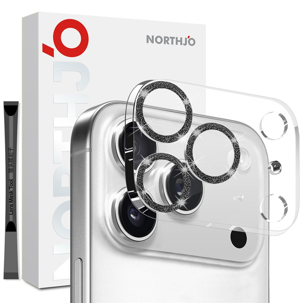 Northjo Glitter Lens Protector for iPhone 17 Pro Max