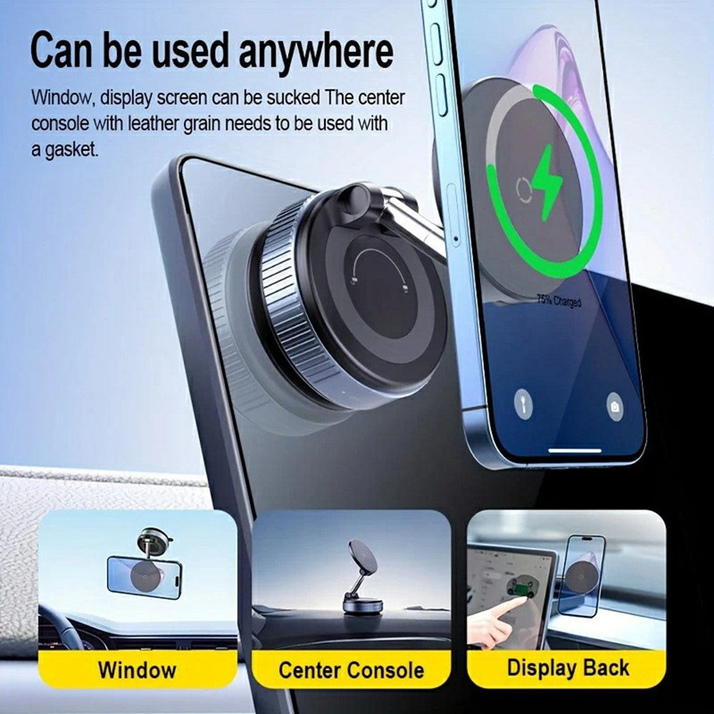 carregador wireless 15w com suporte magnético dobrável