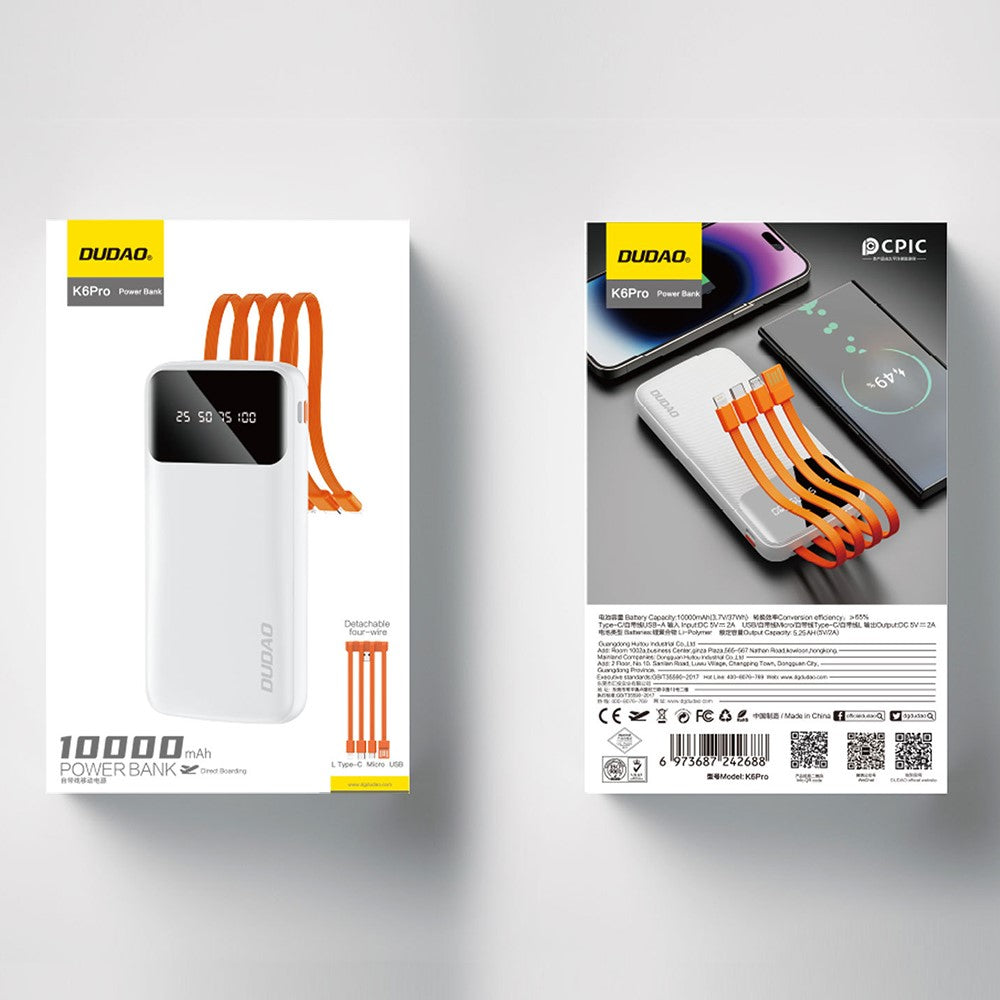 Power Bank Dudao K6Pro 20000mAh
