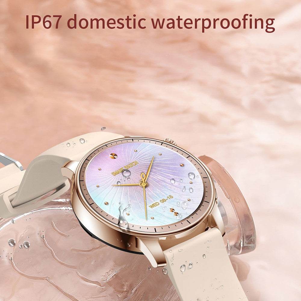 smartwatch feminino v65 amoled elegante e confortável