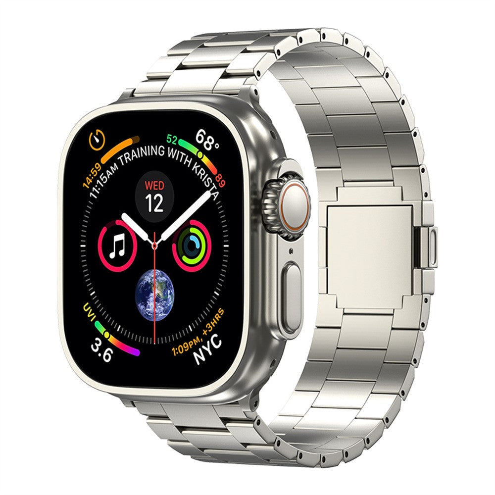 bracelete leve e resistente de titânio para apple watch todas as séries