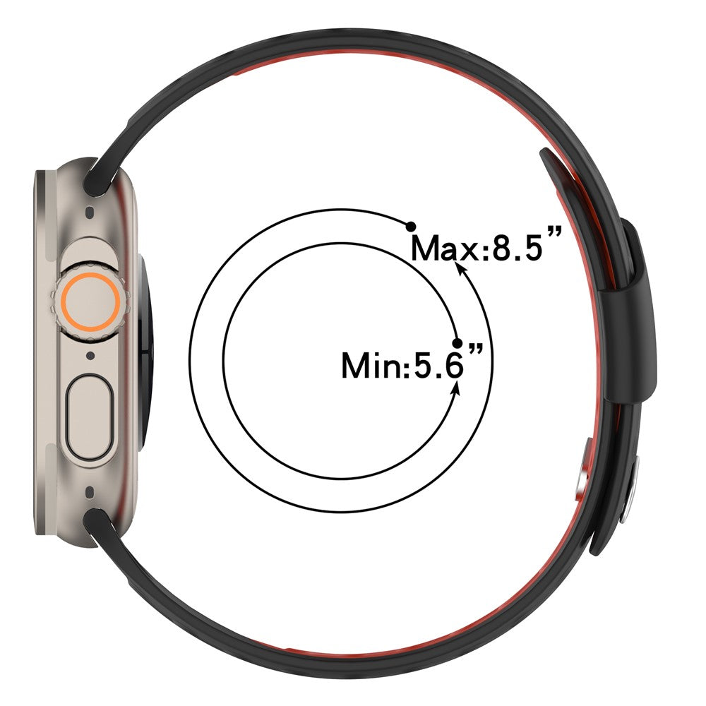 Bracelete em Silicone Bicolor para Apple Watch (42–49mm)