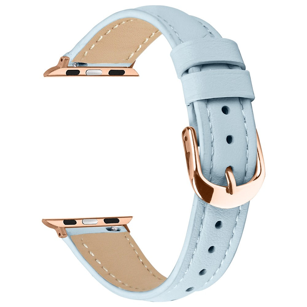 Bracelete Slim em Pele para Apple Watch (38–42 mm)