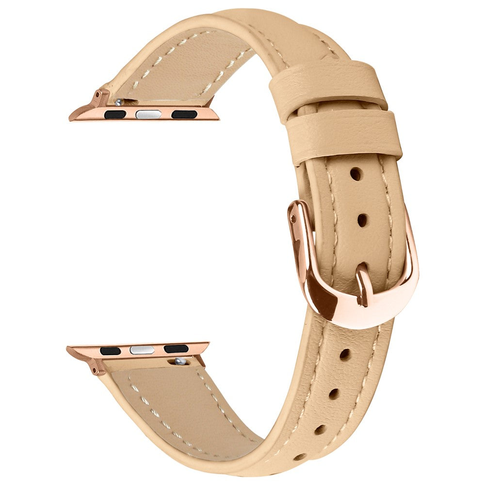 Bracelete Slim em Pele para Apple Watch (38–42 mm)