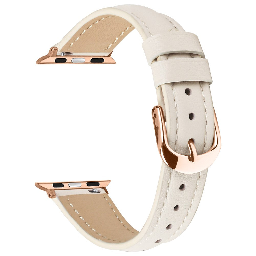 Bracelete Slim em Pele para Apple Watch (38–42 mm)