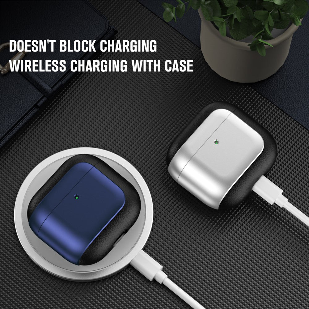 capa antiderrapante litchi airpods 4