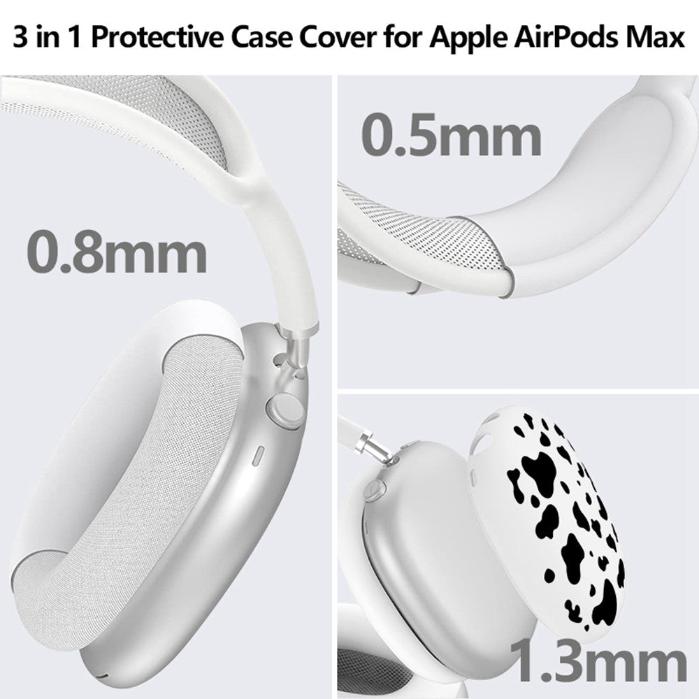 Conjunto 3 em 1 Capa em Silicone para AirPods Max