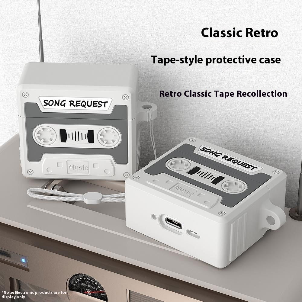 Capa Retro Cassette em Silicone para AirPods Pro 3