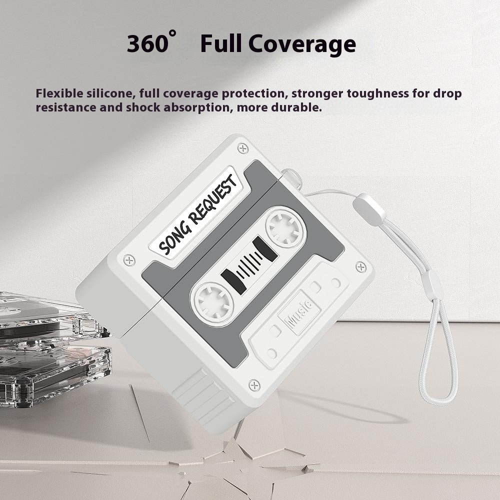 Capa Retro Cassette em Silicone para AirPods Pro 3