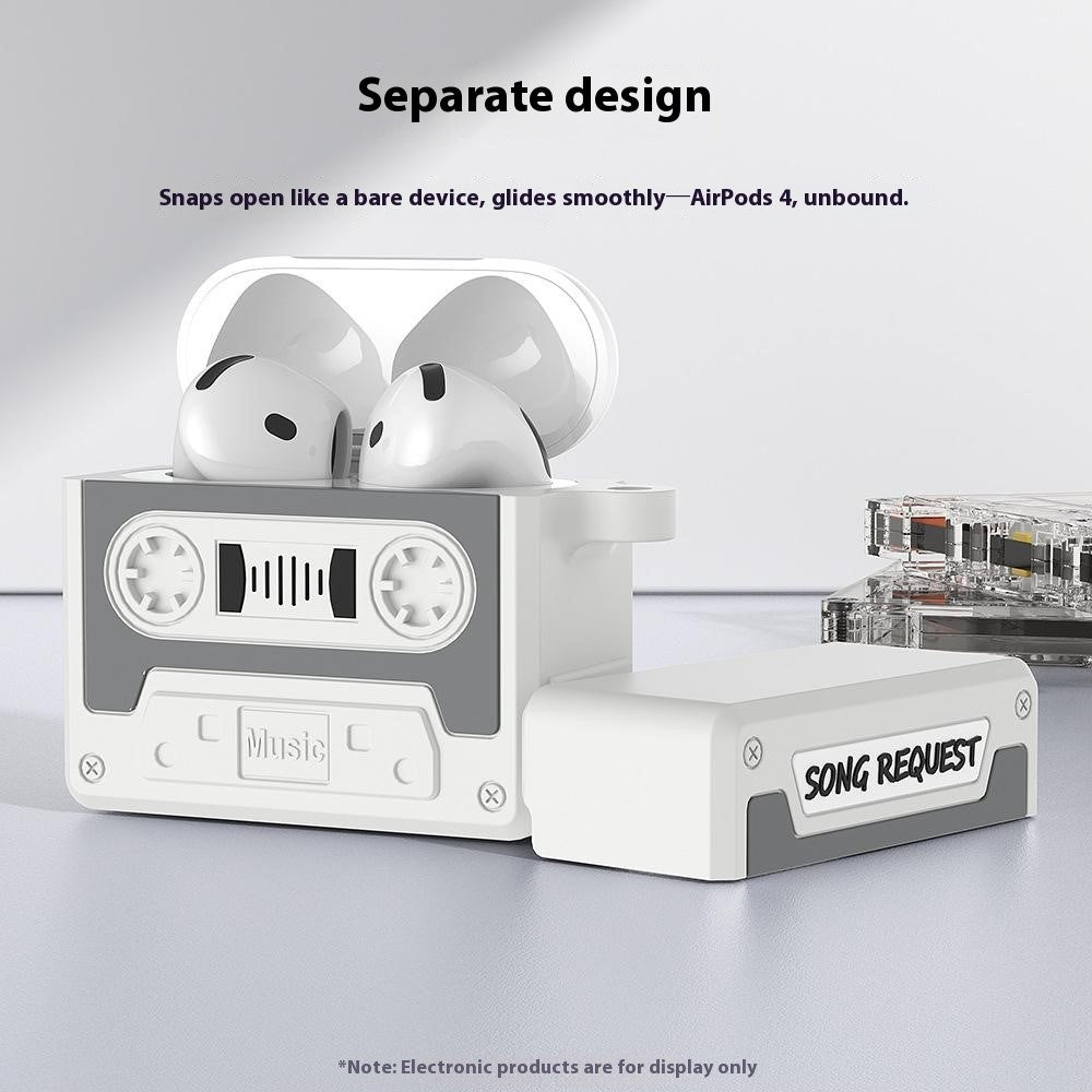 Capa Retro Cassette em Silicone para AirPods Pro 3