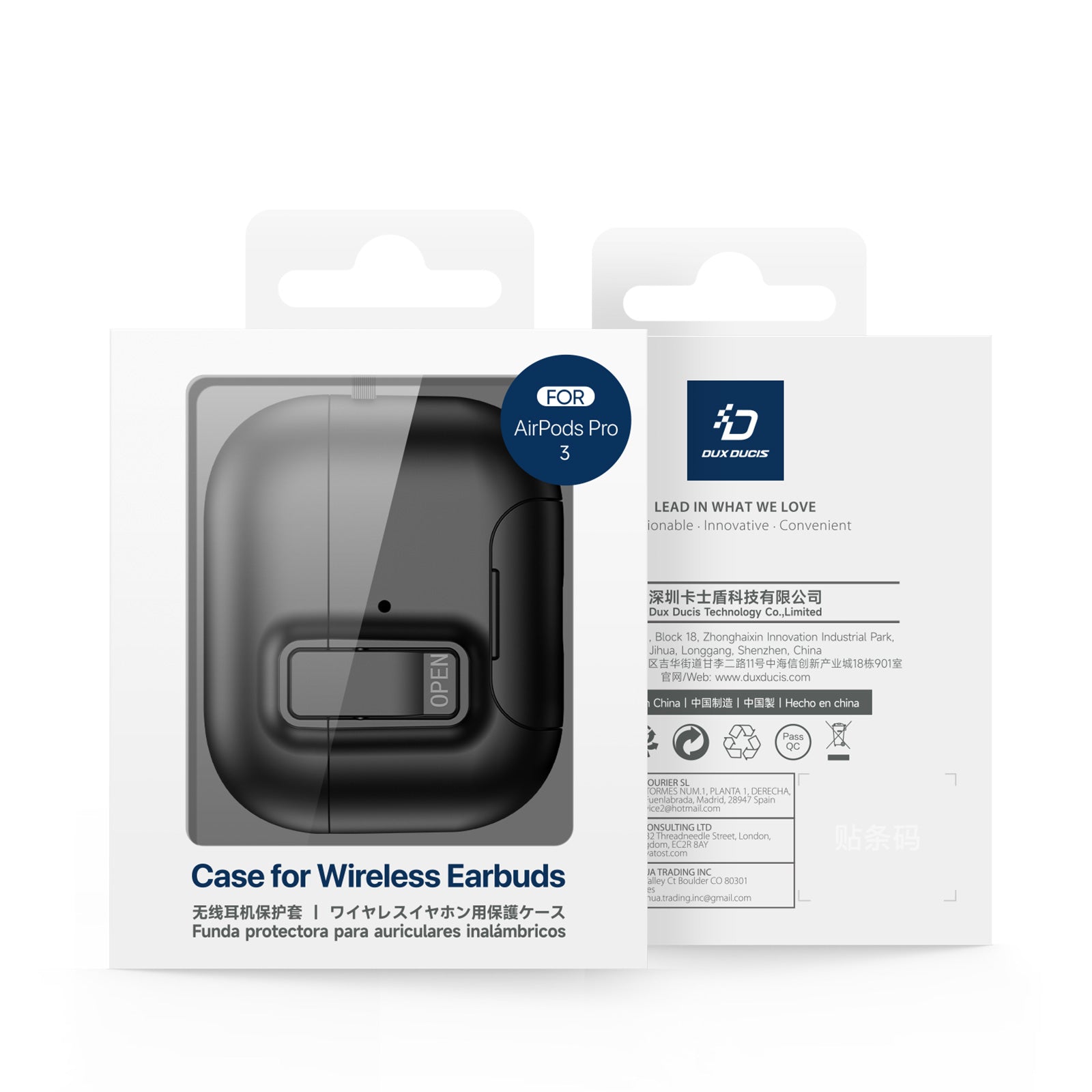 Capa Dux Ducis PECQ Series para AirPods Pro 3