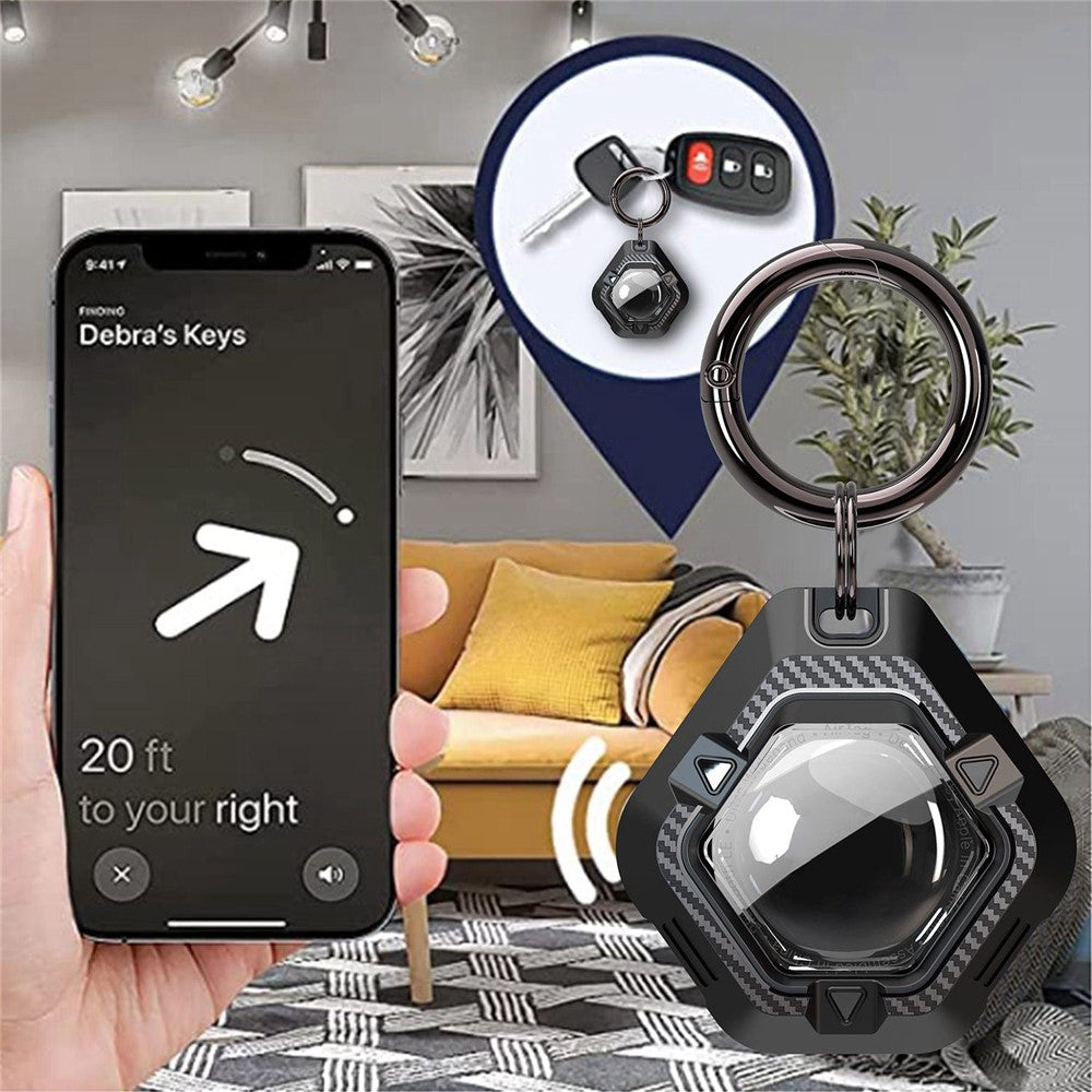 Carbon Fiber Pattern Case for Apple AirTag