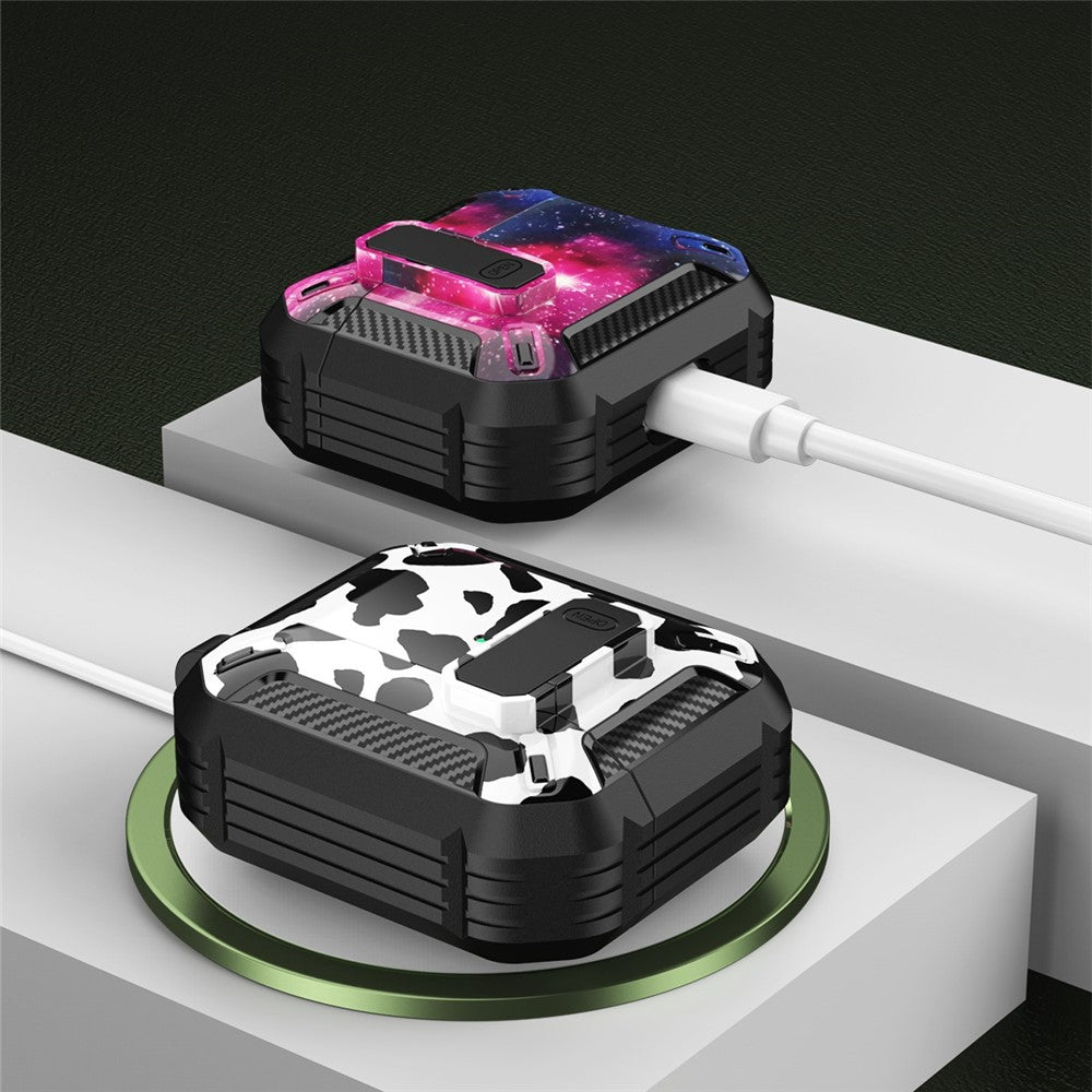 capa híbrida tpu pc airpods 3 leopard