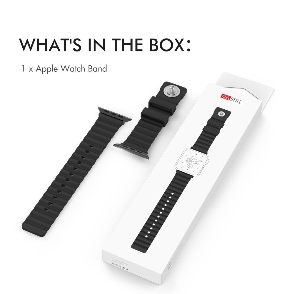 AHASTYLE WA02 Watch Band for Apple Watch Series 11 10 42mm/9 8 7 41mm/SE3 SE2 SE 6 5 4 40mm/3 2 1 38mm Silicone Replacement Straps