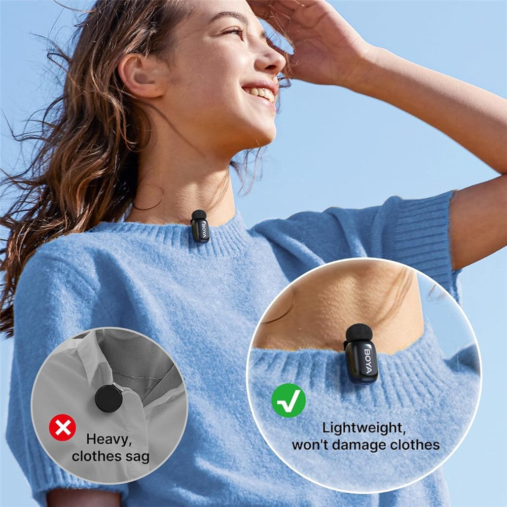 microfone profissional boya mini-07 360 graus com ruído reduzido