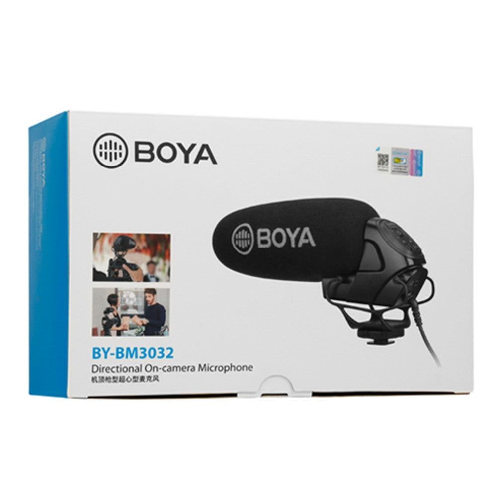 Microfone Shotgun Boya BY-BM3032 para Câmaras DSLR